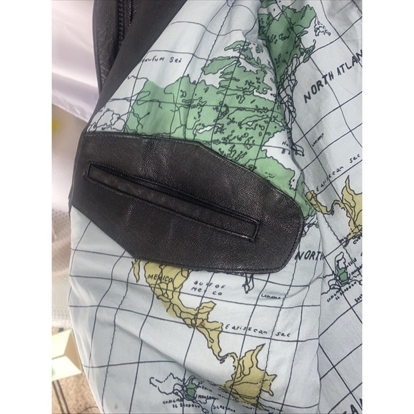 Vintage B-52 Jacket Mens Size Extra Large XL Black Leather Bomber‎ Flight - Picture 10 of 15